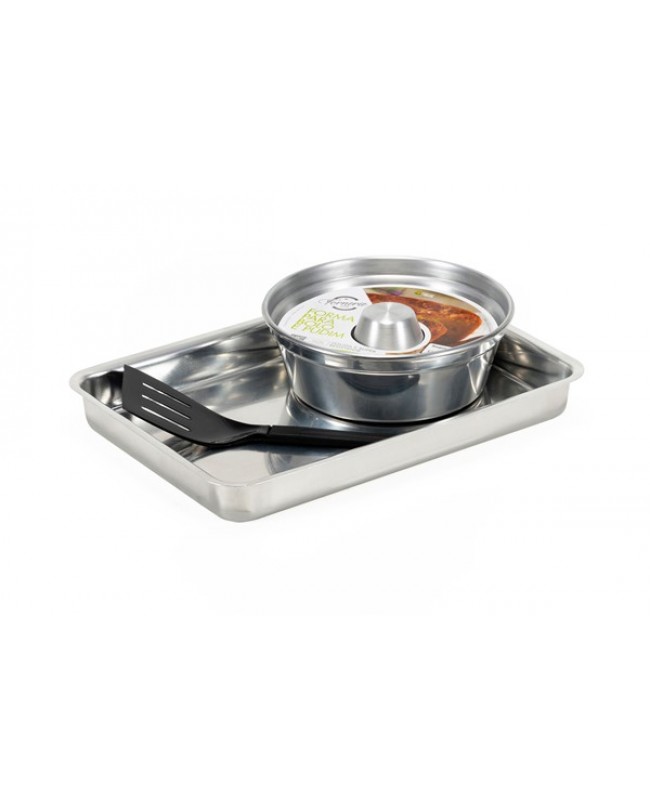 KIT ASSAD. RETANGULAR NR 03 / FORMA DE BOLO C/ CONE NR 01 - FORNERIE