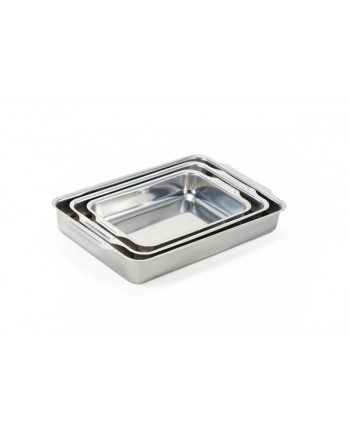 CJ. ASSADEIRAS RETANGULARES ALTAS C/ ABAS 03 PÇS - FORNERIE