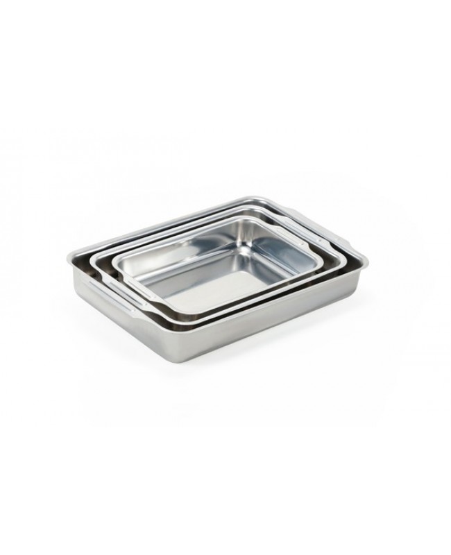 CJ. ASSADEIRAS RETANGULARES ALTAS C/ ABAS 03 PÇS - FORNERIE