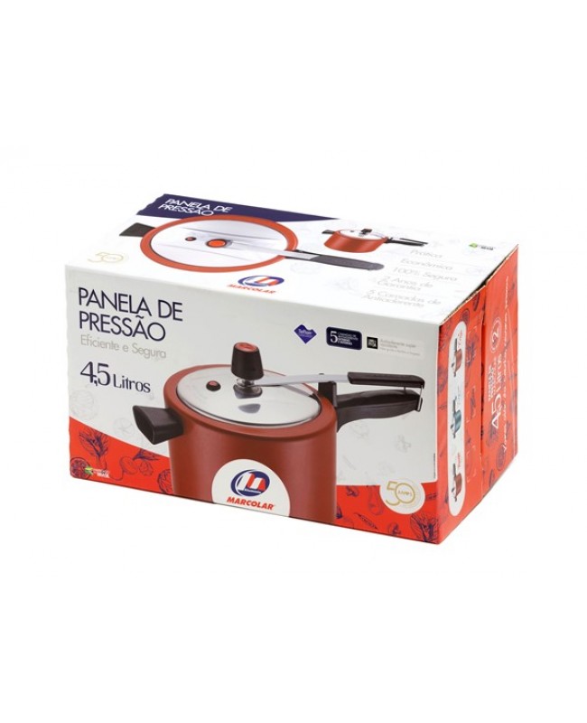 PANELA DE PRESSÃO 4,5 LTS - CEREJA