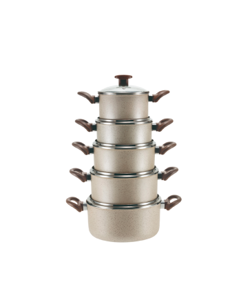 CJ. CAÇAROLAS 16 A 24 - CREMA TAMPA DE VIDRO             