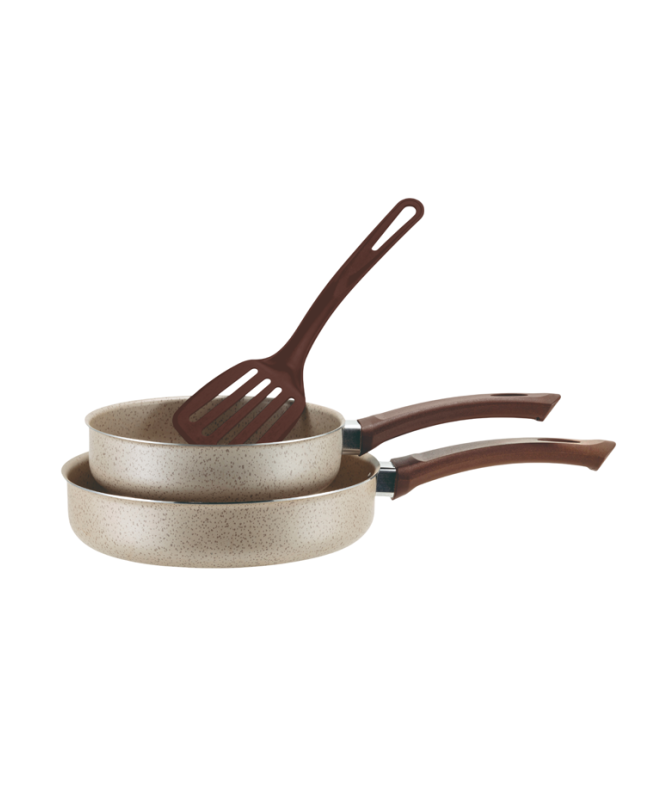 CJ. FRIGIDEIRAS 18 E 22 S/ TAMPAS C/ ESPÁTULA - CREMA