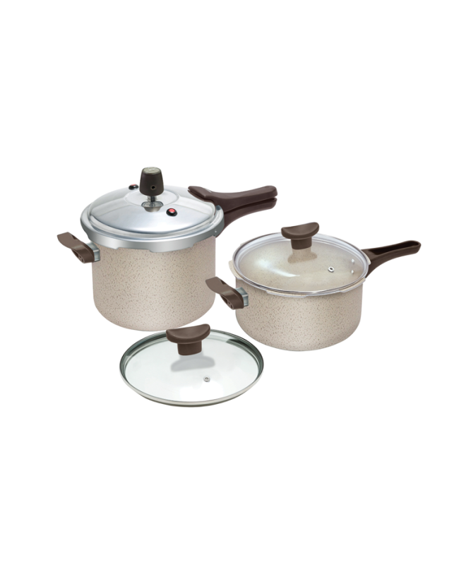 KIT PANELAS DE PRESSÃO FECHAMENTO EXTERNO - CREMA