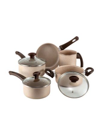 CJ. PANELAS 05 PÇS - CREMA TAMPA DE VIDRO